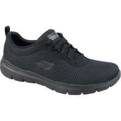 Czarne Buty Skechers Flex Appeal 3.0 W 13070-BBK. Czarne buty sportowe damskie Inny, bez wzorów, z materiału, sportowe. W wyprzedaży za 289,00 zł.