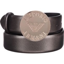 Emporio Armani Pasek Szary. Szare paski damskie Emporio Armani, w paski, z materiału. Za 404,95 zł.