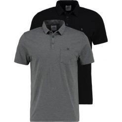Koszulki polo: Burton Menswear London 2 PACK Koszulka polo black/grey