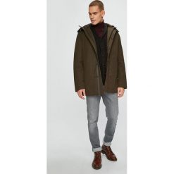 S.Oliver Black Label - Kurtka. Zielone płaszcze męskie marki s.Oliver BLACK LABEL, s, bez wzorów, z bawełny, długie, z kapturem. W wyprzedaży za 379,90 zł.