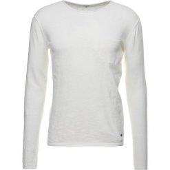 Swetry klasyczne męskie: Solid NORFOLK Sweter off white