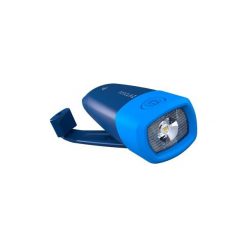 LATARKA DYNAMO 500 - 75 lumenów. Niebieskie plecaki męskie marki FORCLAZ, bez wzorów, z gumy. Za 49,99 zł.