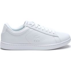 Lacoste Tenisówki Biały. Białe trampki i tenisówki damskie Lacoste, bez wzorów, ze skóry, bez zapięcia. Za 464,95 zł.