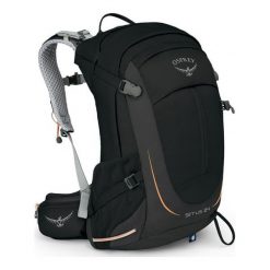 Osprey Sirrus 24 Ii Black. Czarne plecaki damskie marki Osprey, bez wzorów, sportowe, na ramię, bez dodatków. W wyprzedaży za 399,00 zł.