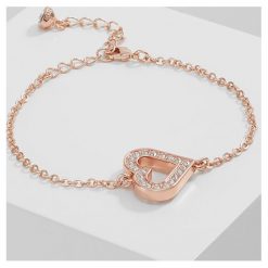 Bransoletki damskie: Ted Baker EDRIANA ENCHANTED HEART BRACELET Bransoletka rosegoldcoloured/crystal