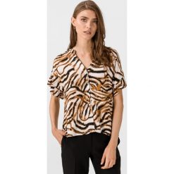 Vero Moda Kourtney Bluzka Biały Brązowy. Pomarańczowe bluzki damskie Vero Moda, xs, bez wzorów, z wiskozy, bez kołnierzyka, bez rękawów. Za 161,95 zł.