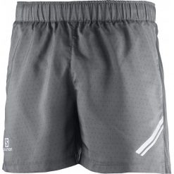 Salomon Agile Short M Forged Iron/Black/White L. Białe spodenki sportowe męskie Salomon, sportowe. W wyprzedaży za 119,00 zł.