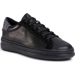 Sneakersy GEOX - D Pontoise F D04FEF 085EW C0005 Black/Dk Grey. Czarne półbuty damskie Geox, ze skóry. Za 479,00 zł.