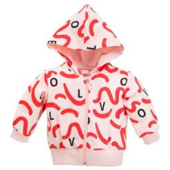 Pinokio Bluza Dziewczęca Love & Love 68 Wielobarwna. Szare bluzy niemowlęce Pinokio, bez wzorów, z bawełny, bez rękawów, bez kaptura. Za 75,00 zł.