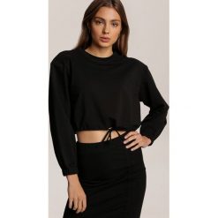 Czarna Bluza Jaenvynia. Czarne bluzy damskie Renee, s, bez wzorów, bez rękawów, bez kaptura. Za 89,99 zł.