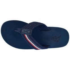 U.S. Polo Assn. Męskie Japonki Zante 41 Ciemnoniebieskie. Niebieskie klapki męskie U.S. Polo Assn., bez wzorów. Za 159,00 zł.