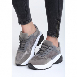 Szare Sneakersy Moonchild. Szare sneakersy damskie vices, z materiału. Za 89,99 zł.