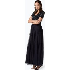 Marie Lund - Damska sukienka wieczorowa, niebieski. Niebieskie sukienki damskie Marie Lund, l, bez wzorów, z tiulu, glamour, bez kołnierzyka, bez rękawów. Za 499,95 zł.