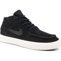 Buty NIKE - Zoom Janoski Mid Rm Crafted AQ7460 002 Black/Black/Pale Ivory. Czarne sneakersy męskie Nike, bez wzorów, ze skóry, bez zapięcia. W wyprzedaży za 279,00 zł.