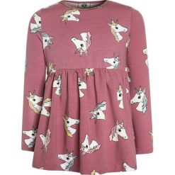 Sukienki dziewczęce: Småfolk DRESS WITH HORSES AND GLITTER Sukienka z dżerseju bridal rose
