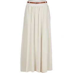 Spódnica maxi bonprix beżowy. Brązowe spódniczki damskie bonprix, bez wzorów, długie, maxi. Za 99,99 zł.