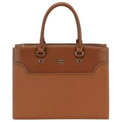 David Jones Torebka Damska Cognac cm5030. Brązowe torebki klasyczne damskie marki David Jones, bez wzorów, biznesowe, bez dodatków. Za 217,00 zł.