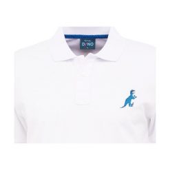 PS by Paul Smith MENS REGULAR FIT DINO Koszulka polo white. Białe koszulki męskie marki PS by Paul Smith, s, bez wzorów, z bawełny, polo, bez rękawów. Za 519,00 zł.