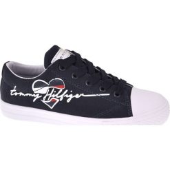 Tommy Hilfiger tenisówki dziewczęce T3A4-30600-0924800, 28 niebieskie. Niebieskie trampki dziewczęce TOMMY HILFIGER, bez wzorów, bez zapięcia. Za 259,00 zł.