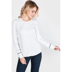 Tommy Hilfiger Angie Bluzka Biały. Białe bluzki damskie TOMMY HILFIGER, l, w grochy, z wiskozy, bez kołnierzyka, bez rękawów. Za 376,95 zł.