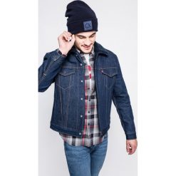 Levi's - Kurtka. Niebieskie płaszcze męskie Levi's®, s, bez wzorów, z bawełny, krótkie, bez kaptura. W wyprzedaży za 439,90 zł.