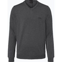 BOSS - Sweter męski – Baram-L, szary. Szare swetry męskie Boss, xxl, bez wzorów, z wełny, bez kołnierzyka, bez kaptura. Za 499,95 zł.