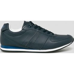 Versace Jeans - Buty. Niebieskie buty sportowe męskie Versace Jeans, z jeansu, na sznurówki. W wyprzedaży za 319,90 zł.