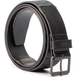 Pasek Męski BOSS - Scott-Sp 50424645 001. Czarne paski męskie Boss, w paski, ze skóry. Za 349,00 zł.