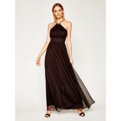 Sukienka wieczorowa Marciano Guess Crinkle Chiffon 02G769 9277Z. Czarne sukienki damskie MARCIANO GUESS, z aplikacjami, z poliesteru, wizytowe, bez kołnierzyka, bez rękawów. W wyprzedaży za 789,00 zł.