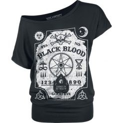 Black Blood Witchboard Koszulka damska czarny. Czarne bluzki nietoperze marki Black Blood, m, z nadrukiem, z dekoltem w łódkę. Za 79,90 zł.