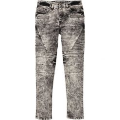 Dżinsy biker ze stretchem Slim Fit Straight bonprix czarny "stone". Czarne jeansy męskie bonprix, m, bez wzorów. Za 149,99 zł.