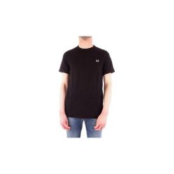 T-shirty z krótkim rękawem Fred Perry M3519. Czarne t-shirty męskie Fred Perry, s, bez wzorów, bez kołnierzyka, krótkie. Za 295,67 zł.