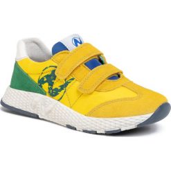 Sneakersy NATURINO - Jesko Vl 0012014904.01.1G07 S Giallo/Azzurro/Verde. Żółte trampki chłopięce Naturino, bez wzorów, ze skóry, na rzepy. Za 349,00 zł.