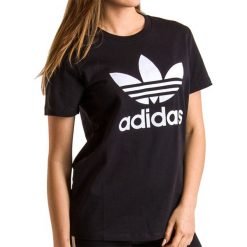 ADIDAS TREFOIL TEE > FM3311. Koszulki damskie Adidas, z aplikacjami, z elastanu, klasyczne, bez kołnierzyka, z krótkim rękawem. Za 99,99 zł.