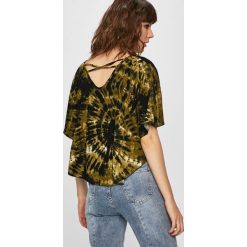 Answear - Top. Zielone bluzki damskie ANSWEAR, s, bez wzorów, z wiskozy, z okrągłym kołnierzem. W wyprzedaży za 29,90 zł.