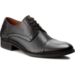 Półbuty GINO ROSSI - Greg MPV441-E80-ZR00-9900-0 99. Czarne buty wizytowe męskie Gino Rossi, bez wzorów, ze skóry, eleganckie, bez zapięcia. W wyprzedaży za 219,00 zł.