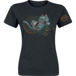 Alicja w Krainie Czarów About Time Koszulka damska czarny. Czarne t-shirty damskie Alicja w Krainie Czarów, s, z nadrukiem, z okrągłym kołnierzem. Za 62,90 zł.