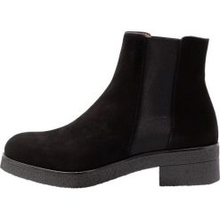 Unisa DESTRA Botki black. Czarne botki damskie na zamek Unisa, z materiału, klasyczne. Za 509,00 zł.