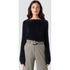 Rut&Circle Puchaty sweter - Black. Czarne swetry damskie marki Rut&Circle, bez wzorów, z dzianiny, bez rękawów, bez kaptura. Za 161,95 zł.