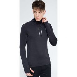 Bluzy męskie: Bluza treningowa męska BLMF002 – ciemny szary melanż