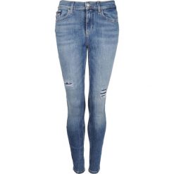 Calvin Klein Jeansy "Skinny". Spodnie damskie z wysokim stanem z jeansu, z podwyższonym stanem. Za 379,00 zł.