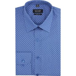 Koszula versone 2842e długi rękaw slim fit granatowy. Niebieskie koszule męskie Recman, m, bez wzorów, bez kołnierzyka, z długim rękawem. Za 149,00 zł.