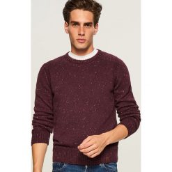 Sweter - Bordowy. Czerwone swetry klasyczne męskie marki Reserved, l. Za 99,99 zł.