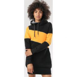 Żółta Bluza Morgavere. Żółte bluzy damskie Born2be, s, bez wzorów, bez rękawów, z kapturem. Za 119,99 zł.