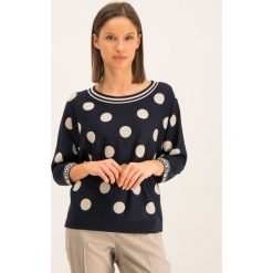 Sweter Laurèl 22020. Niebieskie swetry damskie Laurèl, l, bez wzorów, z wiskozy, klasyczne, bez rękawów, bez kaptura. W wyprzedaży za 569,00 zł.