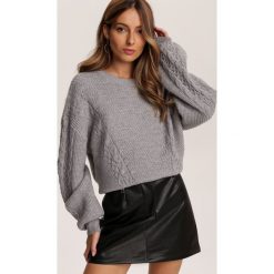 Szary Sweter Ohiryss. Szare swetry damskie Renee, s, bez wzorów, casualowe, bez rękawów, bez kaptura. Za 149,99 zł.