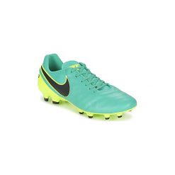 Buty do piłki nożnej Nike TIEMPO GENIO LEATHER II FIRM-GROUND. Czarne halówki męskie marki Adidas, ze skóry, do piłki nożnej. Za 194,30 zł.