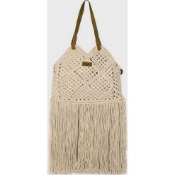 Pepe Jeans - Torebka Virginia. Brązowe torebki klasyczne damskie Pepe Jeans, bez wzorów, z bawełny, casualowe, na ramię, bez dodatków. W wyprzedaży za 199,90 zł.