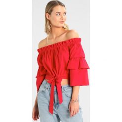 Bluzki damskie: NAKD OFF SHOULDER FRILL SLEEVE Bluzka red