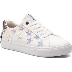 Sneakersy BIG STAR - DD274076 White. Białe półbuty damskie BIG STAR, ze skóry ekologicznej. W wyprzedaży za 109,00 zł.